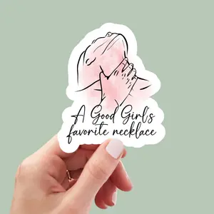 A Good Girl's Favorite Necklace Sticker, Smutty, Girls Love Readings, Dark Romance, Smut, Kindle Sticker, Spicy Books Decals, Bookish