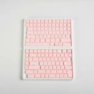 [KEYCAP ONLY] FURYCUBE Transparent Jelly Keycap Set 123 Keys Double-shot Side-printed ASA Height PC Material Mechanical/Magnetic Keyboard Customization Keycap Set, Cute beautiful Keycaps, Gift