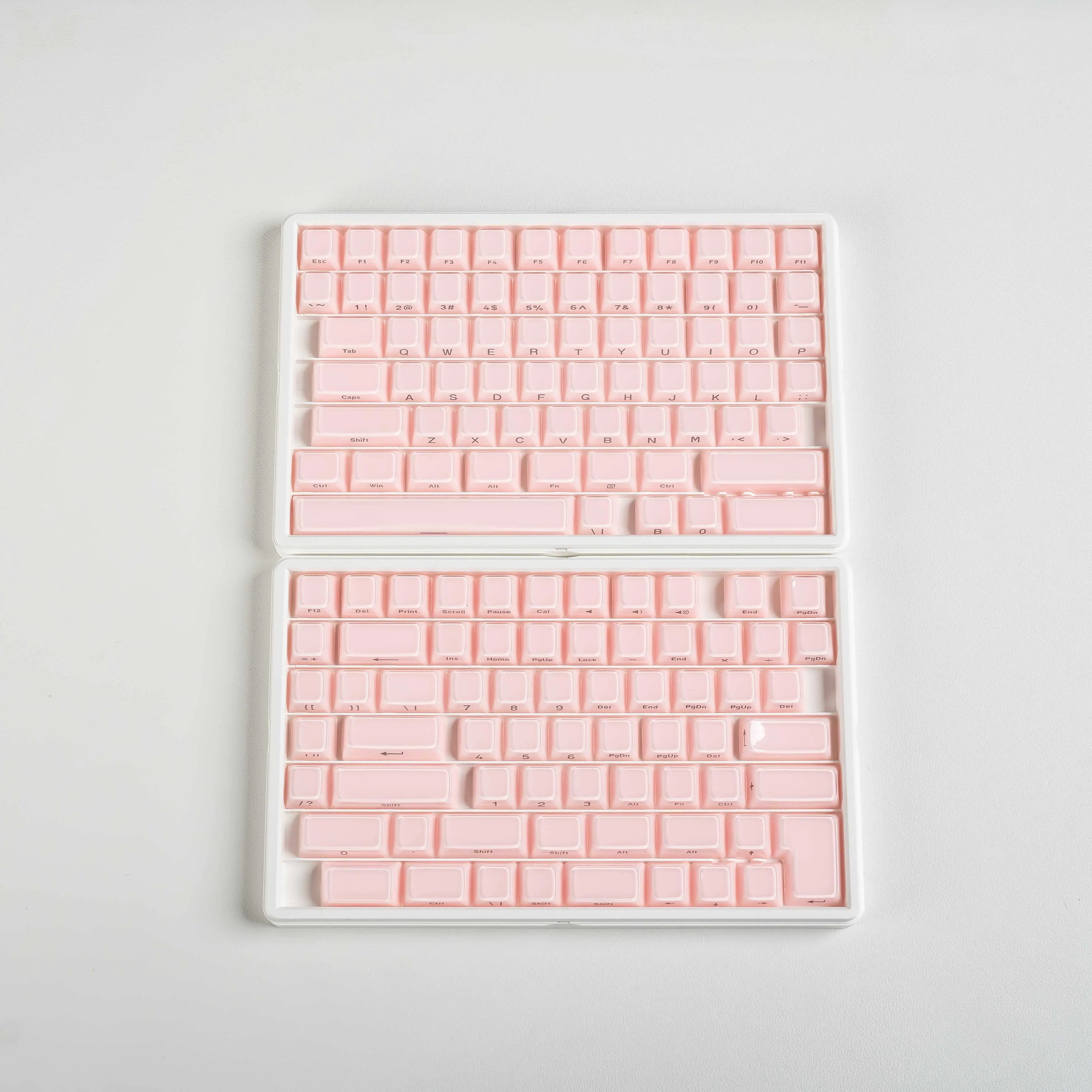 [KEYCAP ONLY] FURYCUBE Transparent Jelly Keycap Set 123 Keys Double-shot Side-printed ASA Height PC Material Mechanical/Magnetic Keyboard Customization Keycap Set, Cute beautiful Keycaps, Gift