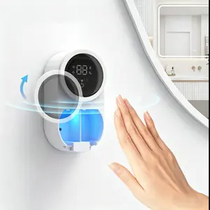 New Smart Dual Toothbrush Holder, USB Charging, Compact Design, Automatic Sensor, UV Sanitization, No Drilling Required, UV Toothbrush Holders, Toothbrush Storage