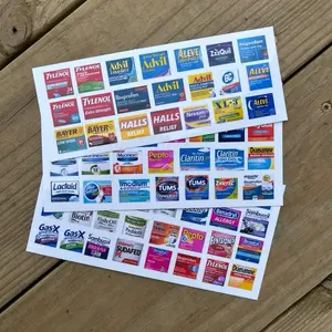 Pocket Pharmacy Stickers- (Just Cut & Stick)
