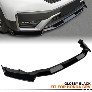 Front Bumper Lip Splitter for Honda CR-V CRV 2020–2022 3PCS Glossy Black Sporty Style Front Bumper Spoiler Scratch Protection Design Durable Front Lip Easy Install Car Exterior Body Kit