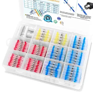 50-250pcs Heat Shrink Tubing Kit, Waterproof Solder Seal Connectors, Wire Cable Terminal Set, Automotive Marine Truck Home Wiring Repair Parts Installation, Heavy Wire