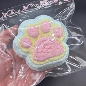 Large Cream Cat Paw Taba Squishy Toy