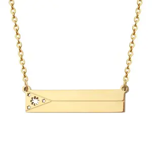 Philippine Flag Bar Necklace – Filipino Pride Sun & 3 Stars Necklace