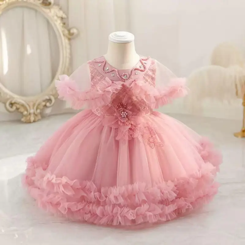Girls' Elegant Multi-Layer Netting Princess Dress Suitable for Weddings, Parties, Performances - Sleeveless Beaded Wedding Dress with Waist Belt, Flared Umbrella, Hand Washable for Birthdays, Christmas, Prom (Princess) - TikTok Shop Girls' Elegant Multi-Layer Netting Princess Dress Suitable for Weddings, Parties, Performances - Sleeveless Beaded Wedding Dress with Waist Belt, Flared Umbrella, Hand Washable for Birthdays, Christmas, Prom (Princess) - TikTok Shop