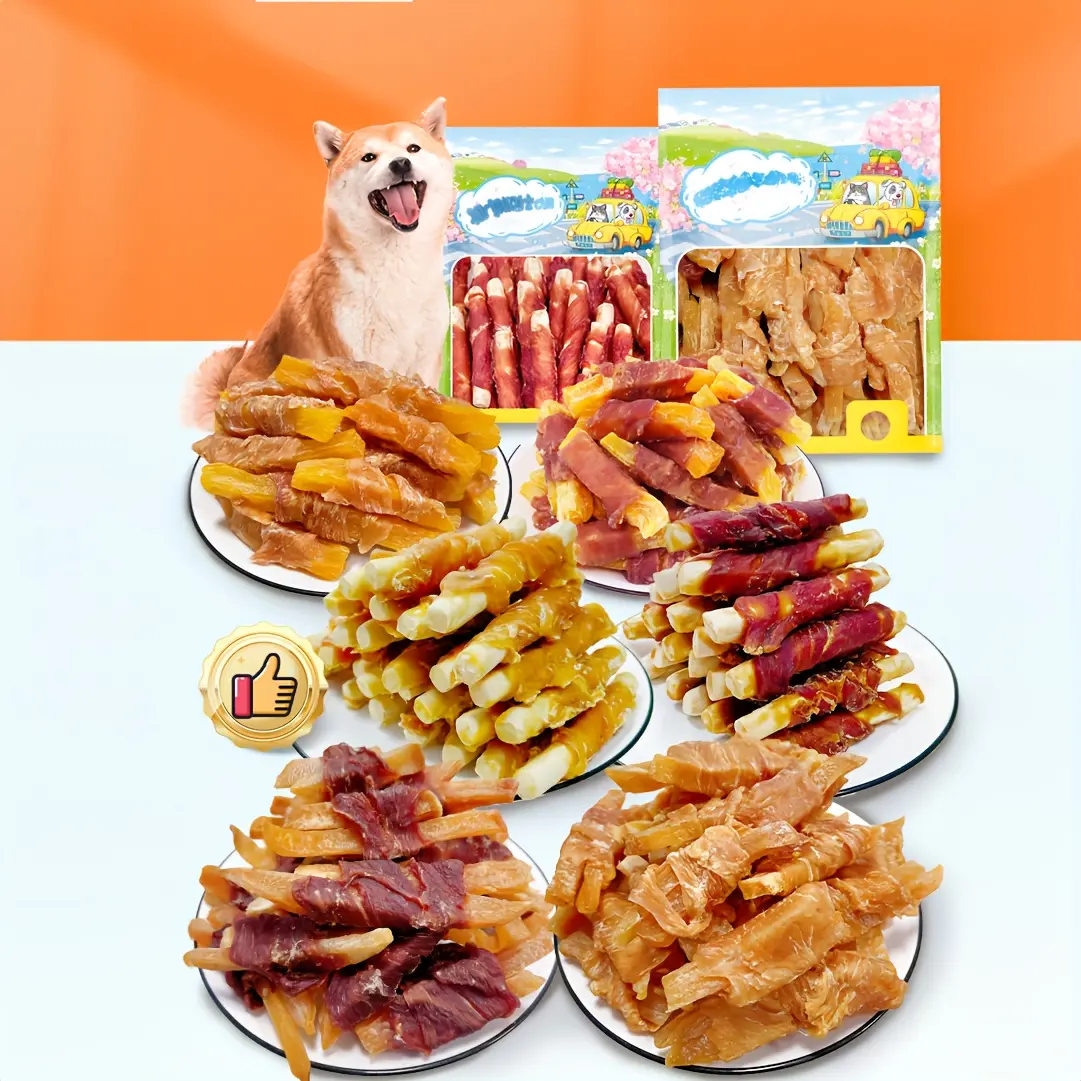 1-Pack(1 x 400g/14.1oz) Duck Wrapped Sweet Potato, Dog Treats For Small, Medium, & Large Dog - Made With Duck And Sweet Potato, Healthy, Easily Digestible, And High Protein Reward Training Treats For Dogs