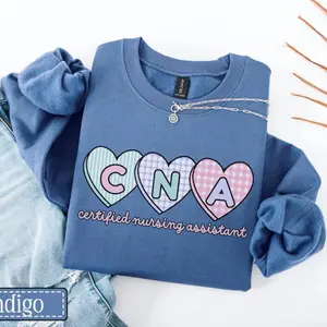 CNA Valentine’s Day Sweatshirt, Certified Nursing Assistant Sweater, Nurse Aid V-Day Crewneck, CNA Gifts, Nursing Assistant Gifts