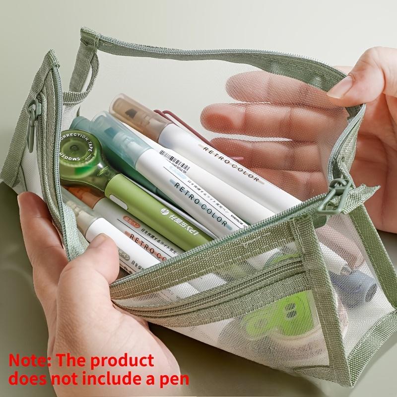 Customizable Transparent Pencil Case with Name, Random Styles, Essential for Exams/student Stationery,