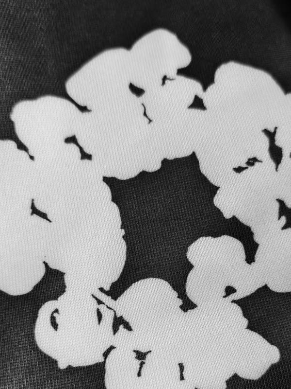 Autumn Winter Retro Floral Hip-Hop Loose Casual Pants, Casual Streetwear Trousers, Elastic Waist Pocket Sweatpants, Unisex Ring Design, Suitable for Fall & Winter