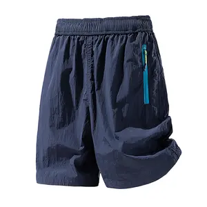 Quick-Dry Athletic Shorts with Elastic Waist for Outdoor & Streetwear