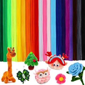 200 Pack Pipe Cleaners for Crafts Multicolor Chenille Stems Bulk Set for DIY Art Kids Projects & Craft Supplies Ideal for Creative Fun