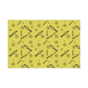 Fighting Dreamers Wrapping Paper | Naruto Design - Bold Yellow Color