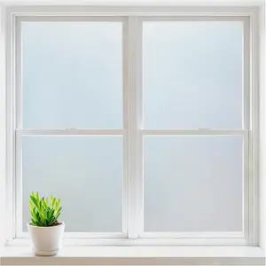 Static Cling Frosted Glass Window Film - 17.5x78.7in UV Heat Blocking, Removable Window Covering for Privacy, Home Reflective