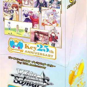 Weiss Schwarz Premium Booster Key 25th Anniversary Set of 6 Packs Collectible Trading Card Game for Collectors and Enthusiasts