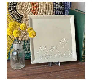 Global Crafts Handcarved Soapstone Decorative Plate