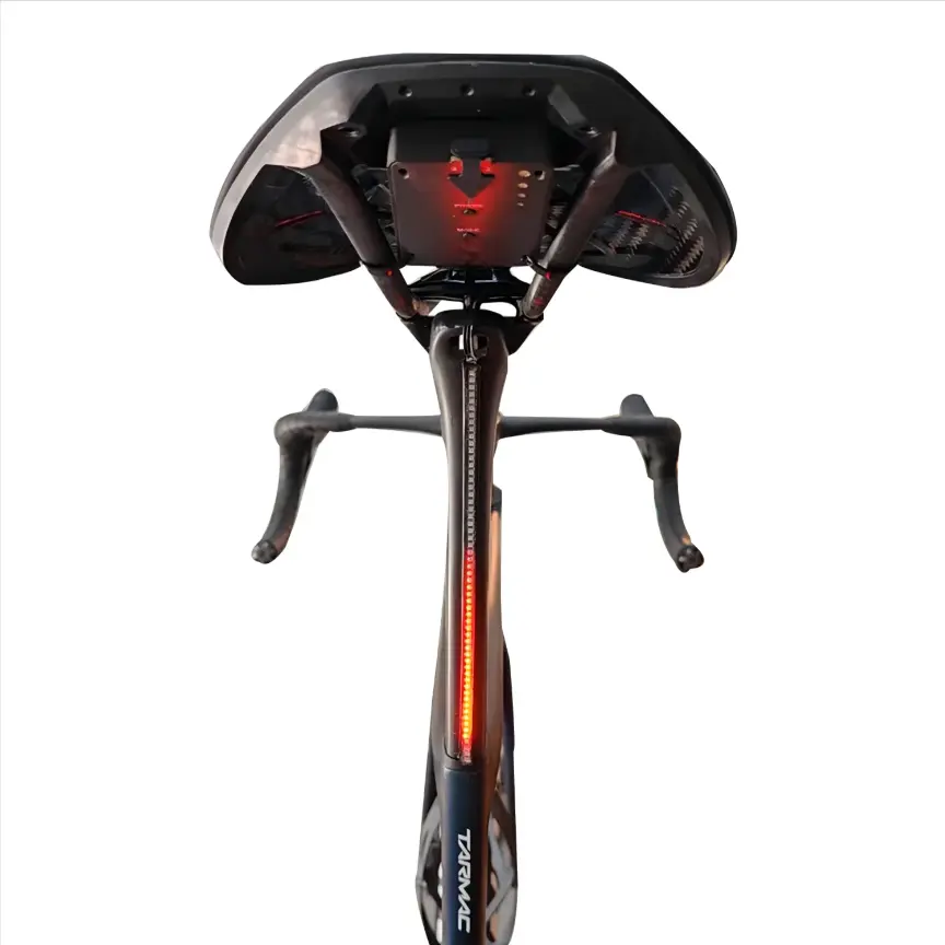 Bike Light, Unisex Water Drop Style Silicone Tail Light with a Long-Lasting Waterproof Glow, USB Rechargeable for Night Riding Safety