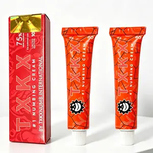TXKX Tattoo Numbing Cream- 75% Numbness, 5-7 Hours Pain Relief for Tattoo, Piercing, Laser Hair Removal