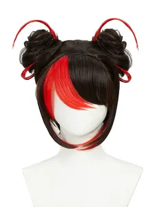 [Officially Licensed] Miraculous Ladybug Shadybug Cosplay Wig Black and Red Wig