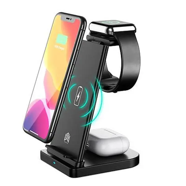 Trexonic 3 in 1 Fast Charge Charging Station - Black