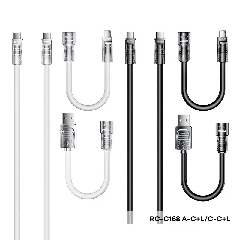 TLXT 60W 4-in-1 Fast Charging Cable – Durable, Tangle-Free, High-Speed Charger for iPhone, Android & More60W Smartphone Cellphone type  b  charger  type