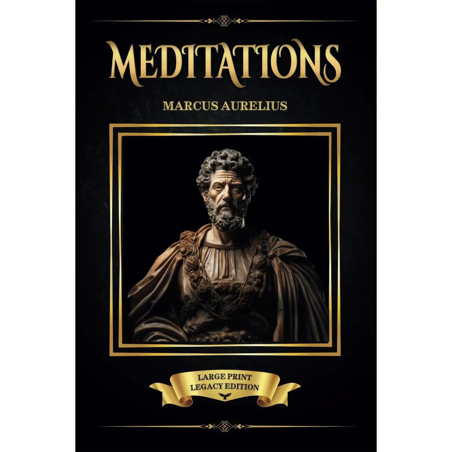 Meditations: By Roman Emperor Marcus Aurelius - Large Print - Legacy Edition - George Long Translation - Stoicism - Stoic Philosophy - Insights and Wisdom on a Life Well Lived and Thoroughly Examined - Paperback