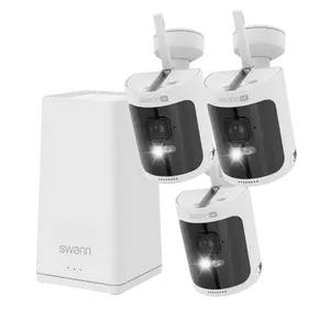 Swann AllSecure4K Wireless Security Kit with 3X Wire-Free Cameras & NVR Tower