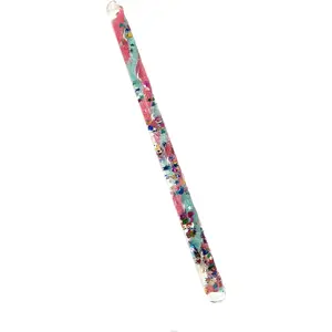 Spiral Glitter Wand Stress Relief Water Glitter Tubes for Kids, Therapists, Sensory Room (Aqua/Pink)