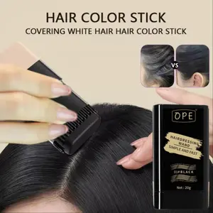 Quick-Dye Color-Reviving Hair & Beard Stick – One-swipe application, covers gray hair, with a comb-shaped applicator, Covering grey hair