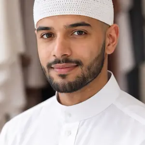 Classic Handmade 100% Cotton Kufi – Breathable Prayer Cap