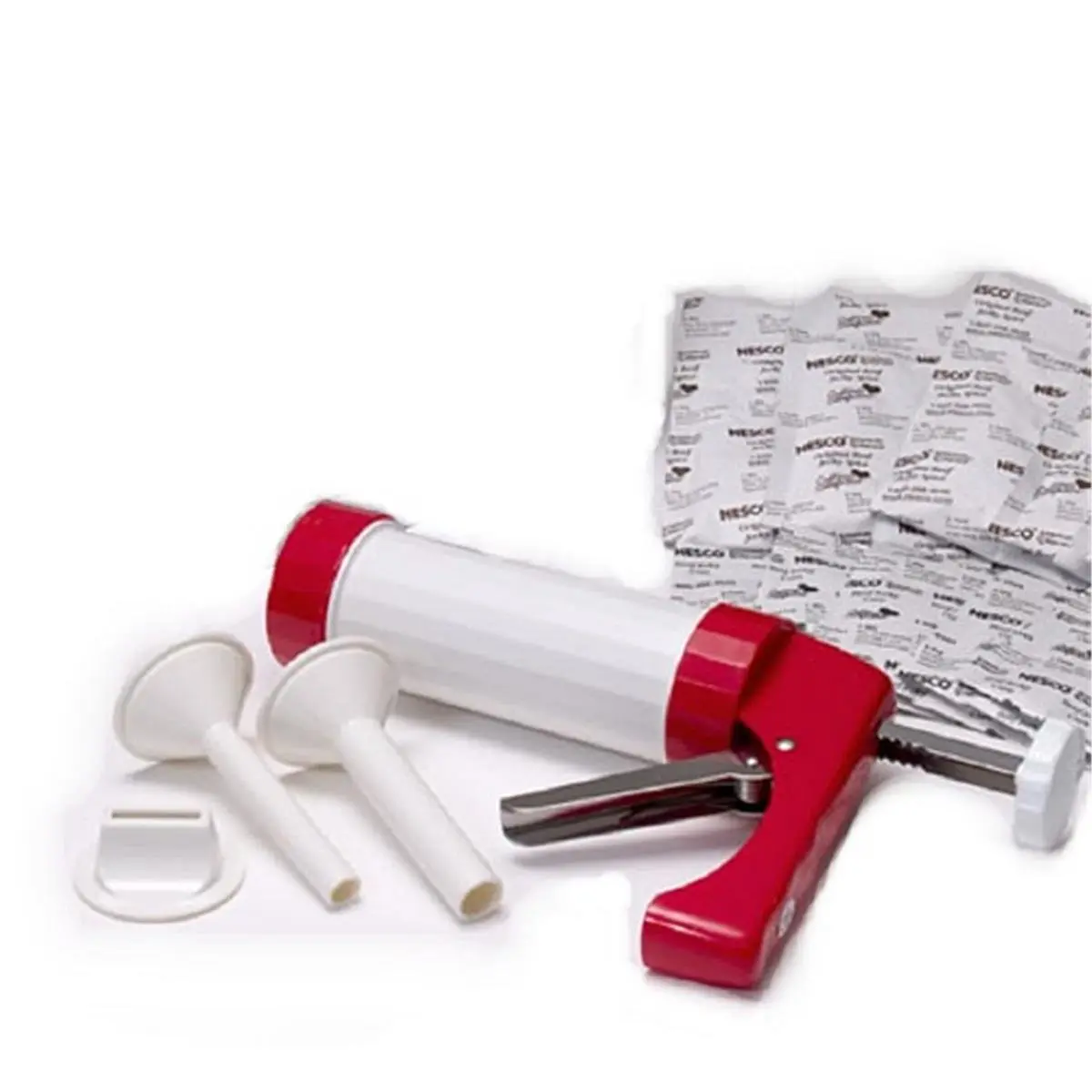 212 MAIN Jumbo Jerky Works Kit - Thick Stainless Steel Round Kitchen Utensils, Spice Curing Tool for Home Meat Processing
