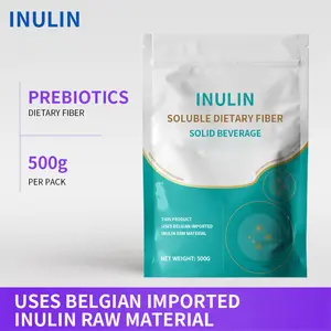 Soluble Prebiotics Fiber Supplement (Inulin), 500g, Fiber Formula, Daily Fiber, Unflavored, for Digestive Health, Hunger Control, Vegan
