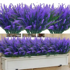 10pcs Realistic Plant Decorations, Artificial Lavender Plant, Artificial Lavender Bouquet, Perfect for Home Office Wedding Easter Gifts, Enhance Your Space with Natural Aesthetic Appeal