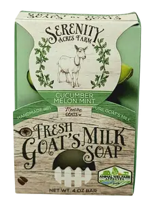 Cucumber Melon Mint Soap | Refreshing Goat Milk Soap from Serenity Acres Farm™