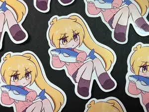 Vocaloid Akita Neru (The yellow one) Glossy Vinyl Sticker [Zako by Hiiragi Magnetite]
