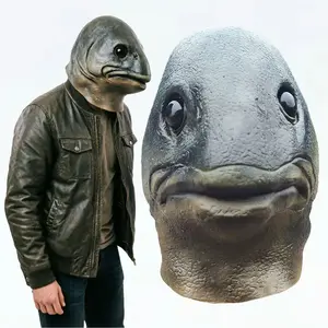 Ugly Cute Fish Head Mask | Viral Funny Prank Prop for TikTok & Halloween Party
