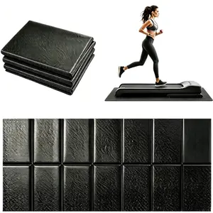 Treadmill Mat  Foldable Non-Slip Foldable Exercise Equipment Mat for Walking Pad 6mm Heavy-Duty Exercise Equipment Mat for Treadmill, Spin Bike, Elliptical Trainer, Exercise Equipment
