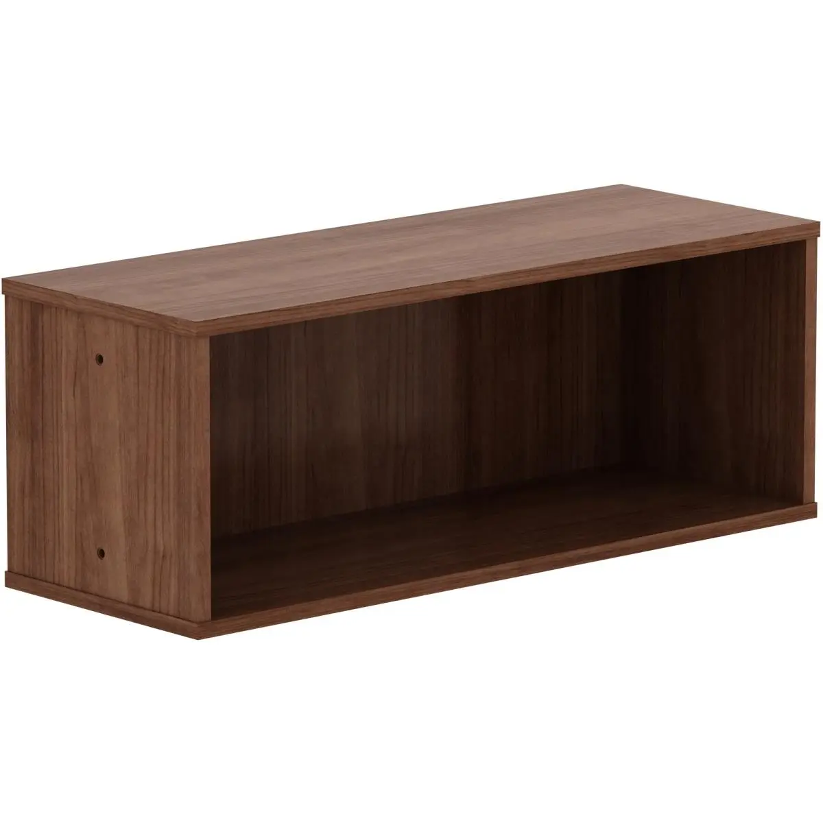 Multifunctional Apartment Storage Cabinet, 212 MAIN Panel-Compatible, Lorell LLR90280 Panel System Open Cabinet, Walnut, Panel Slot