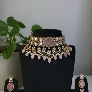 Women's Bollywood-Inspired Choker Sets, Costume Jewelry Necklaces for Fashion