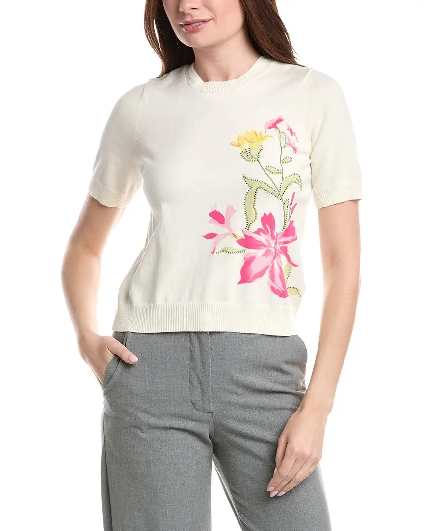 Vince Camuto Placed Print T-Shirt