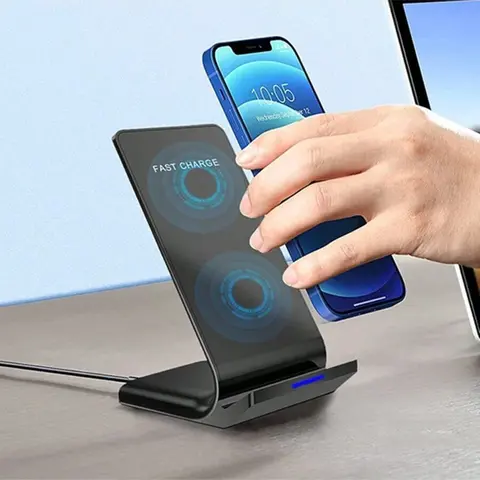 20W Fast Wireless Charger Station for Samsung Galaxy S26/S25/S24/S23/S22/Note 20/10 & Phone Wireless Charging Stand for iPhone 18/17/16/15/14/13/12//11/XR/XS/8