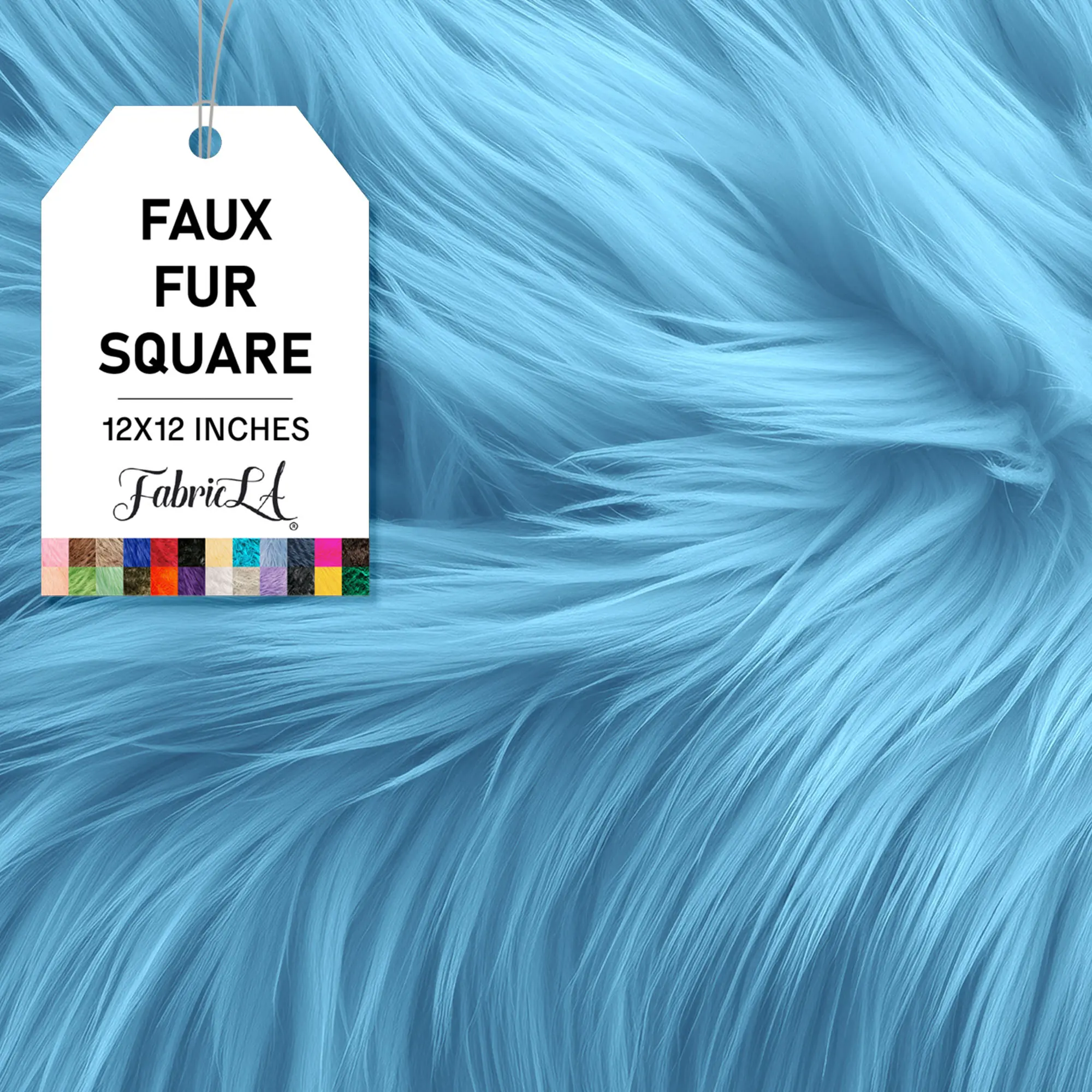 FabricLA Shaggy Faux Fur Fabric - Use Fake Fur Fabric for DIY, Craft Fur Decoration, Fashion Accessory, Hobby Washable
