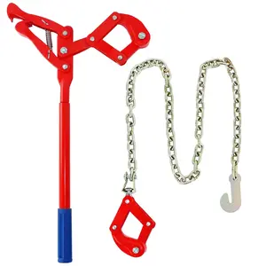 Barbed Wire Fence Stretcher, 47.25" Chain Link Fence Strainer, Chain Link-Saving Lever Capacity 2200lbs
