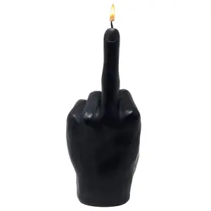 GUTE Middle Finger Candle - Hand Gesture FCK You Candle (Black)