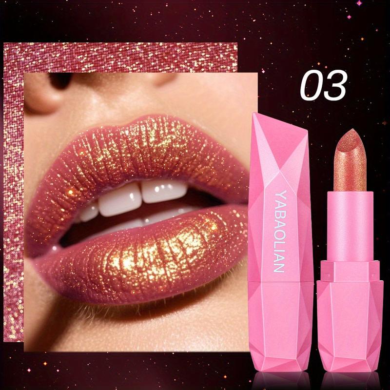 6pcs Chameleon Shiny Lipstick Highly Pigmented Metallic Lipstick with Gradient Color Long Lasting Makeup for All Day Perfect for Music Festivals Best Gifts to Girls