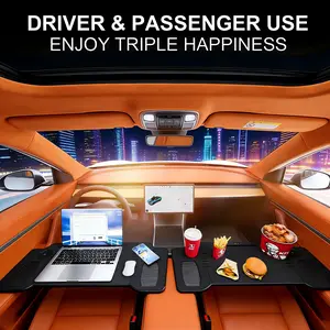 Car Steering Wheel Table for Tesla Model 3 Y | Laptop Tablet Holder, Travel Eating Desk Must-Have