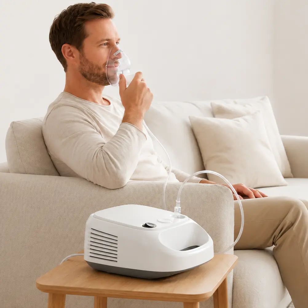 Compressor Nebulizer, Personal Care Appliance with Adult-Kid Masks for Long-Lasting Hydration, Family Essential Body Beauty Device