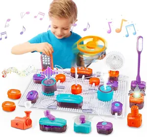 Science Circuit for Kids, 53PCS DIY Electronics Exploration Kit with 150+ Projects, Physics Science Experiments Circuit Board Kit, School Family STEM Educational Toy Gift for Boys Girls Ages 6+