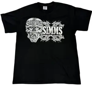 SIMMS CC Skull Tee#801 -Black