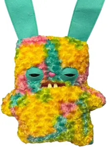 ZURU Fugglers Bigg Fuggs - Big Funny Ugly Monster Plush - 17 inches (Rabid Rabbit (Tie Dye))
